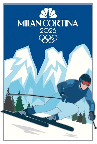Winter sports event artwork